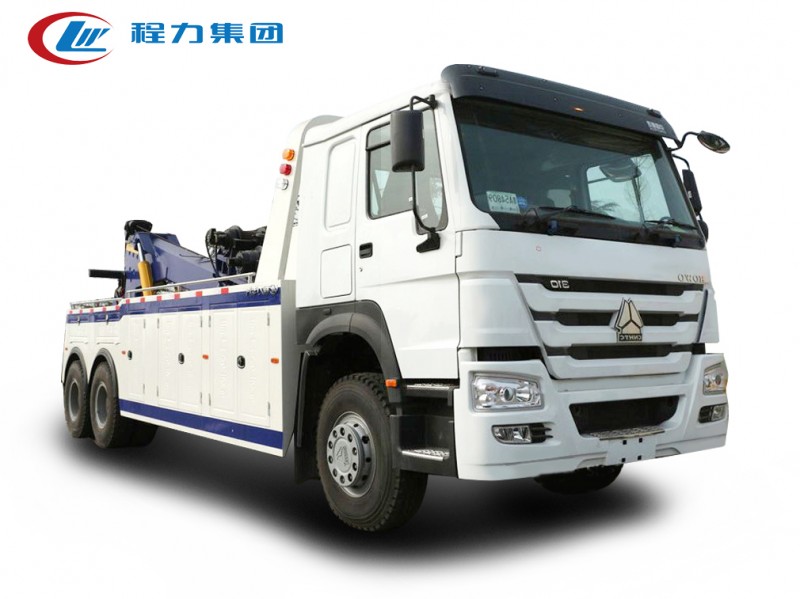 豪沃后八輪清障車(chē)拖吊聯(lián)體（一拖一）清障車(chē)