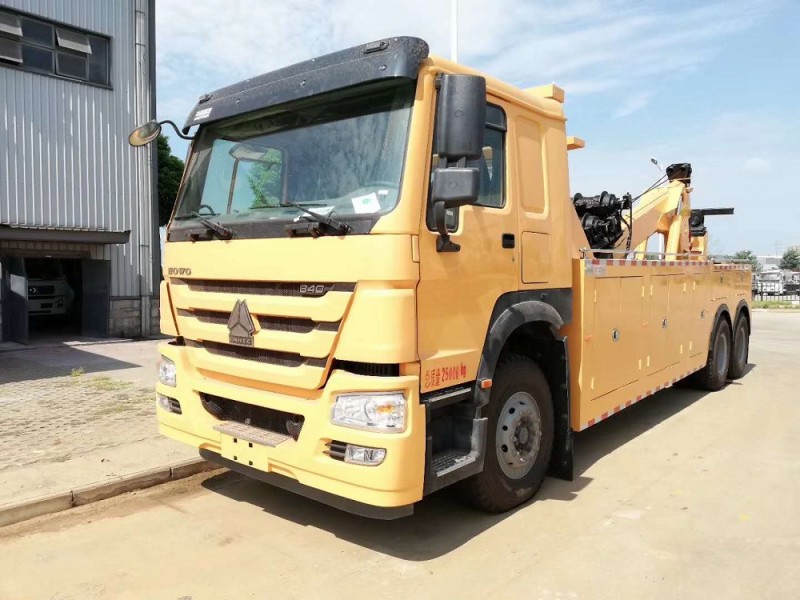豪沃后八輪清障車(chē)拖吊聯(lián)體（一拖一）清障車(chē)