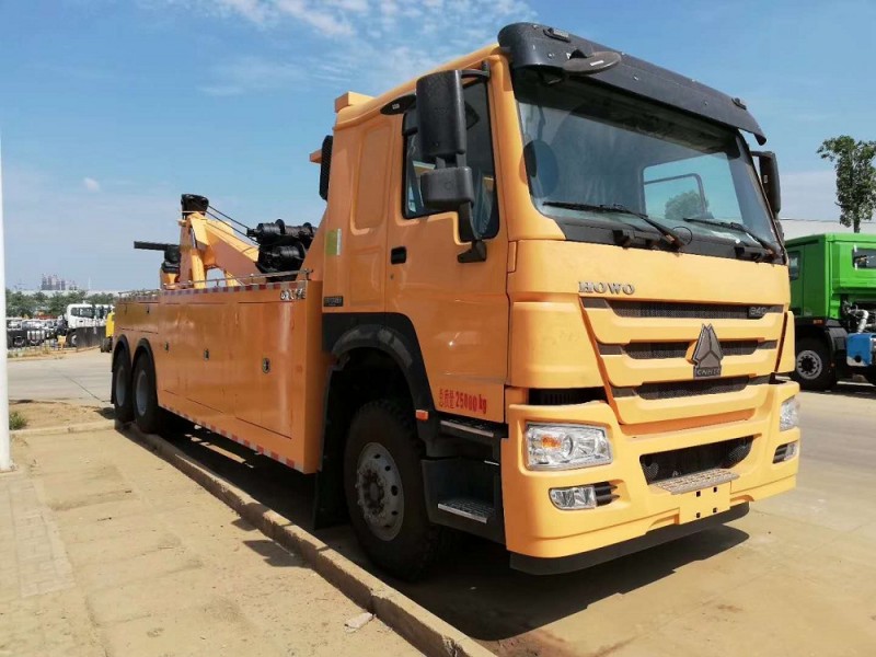 豪沃后八輪清障車(chē)拖吊聯(lián)體（一拖一）清障車(chē)