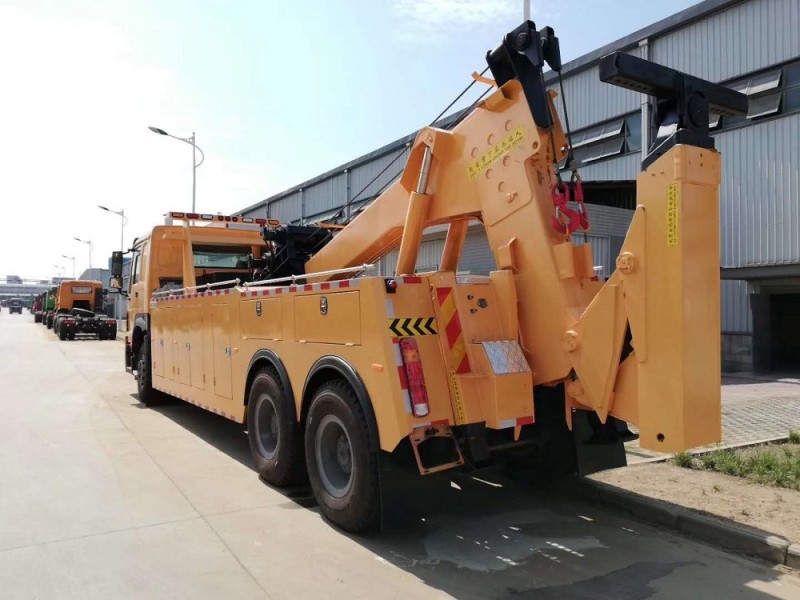 豪沃后八輪清障車(chē)拖吊聯(lián)體（一拖一）清障車(chē)